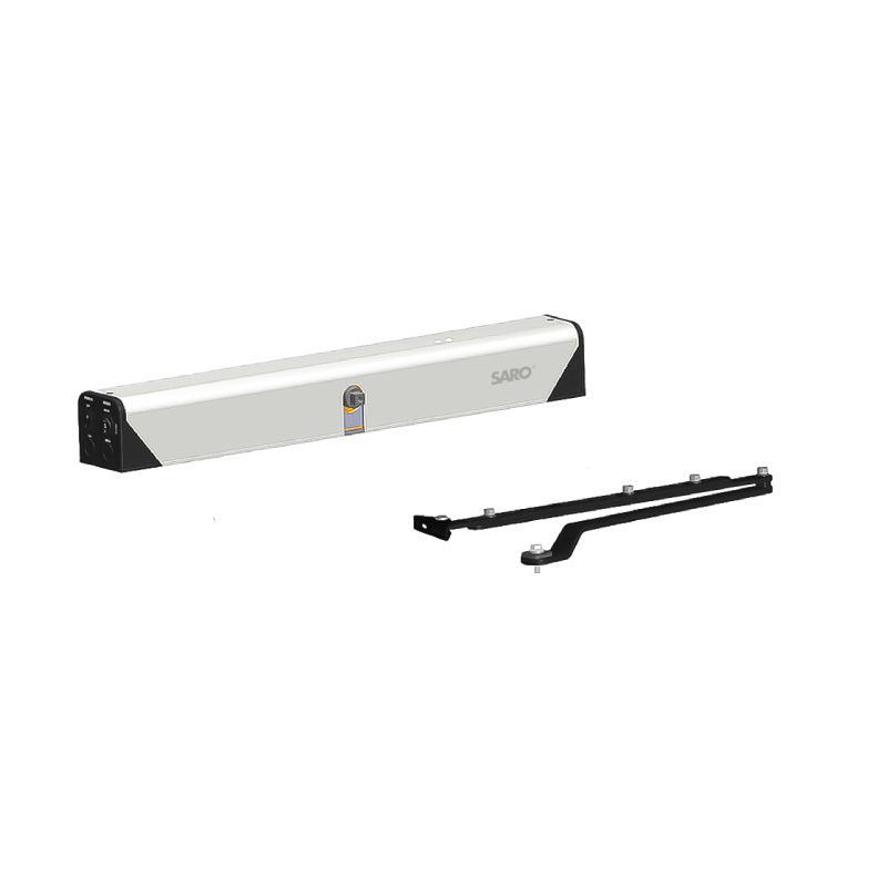 بررسی اجزاء آرام بند درب دارای قفل برقی 1 Electric tensioner push arm 2